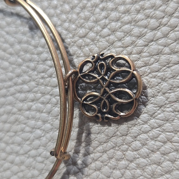 Alex and Ani Path of Life Charm Gold tone bracelet - Picture 2 of 4